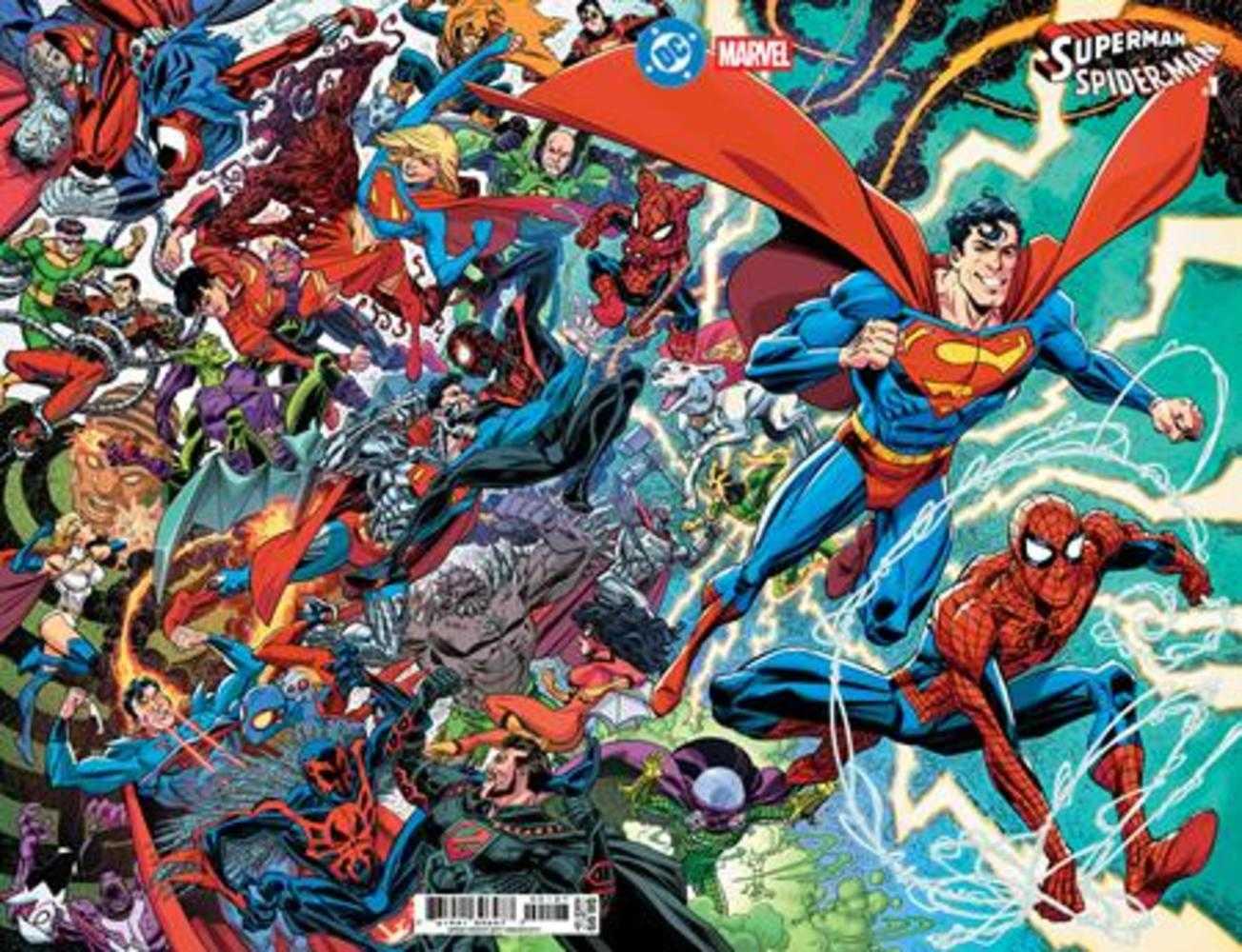 DC Marvel Superman Spider-Man #1 (One Shot) Cover O Scott Koblish Supermans & Spider Mans Card Stock Variant | Game Master's Emporium (The New GME)