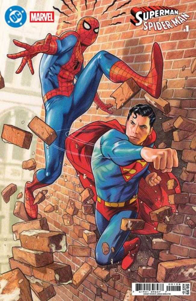 DC Marvel Superman Spider-Man #1 (One Shot) Cover P Joshua Middleton Card Stock Variant | Game Master's Emporium (The New GME)