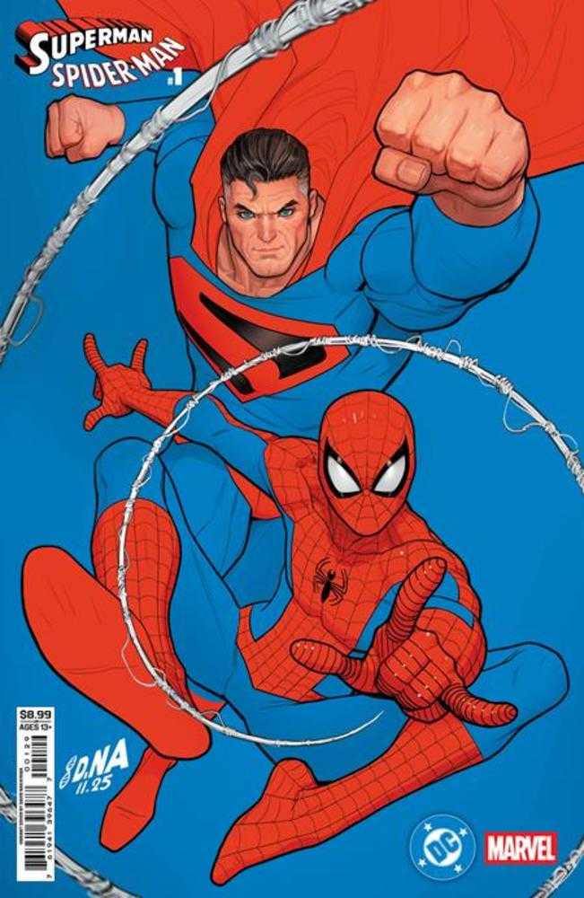DC Marvel Superman Spider-Man #1 (One Shot) Cover Q David Nakayama Kingdom Come Superman & Spider-Man Card Stock Variant | Game Master's Emporium (The New GME)