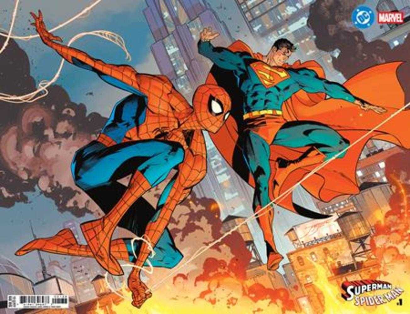 DC Marvel Superman Spider-Man #1 (One Shot) Cover X Jorge Jimenez Wraparound Card Stock Variant | Game Master's Emporium (The New GME)