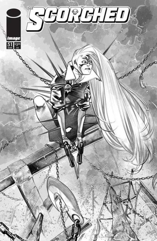 Spawn Scorched #51 Cover B Ig Guara Black & White Variant | Game Master's Emporium (The New GME)