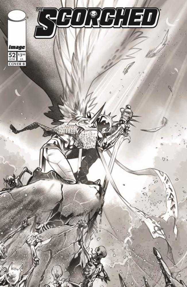 Spawn Scorched #52 Cover B Ig Guara Black & White Variant | Game Master's Emporium (The New GME)