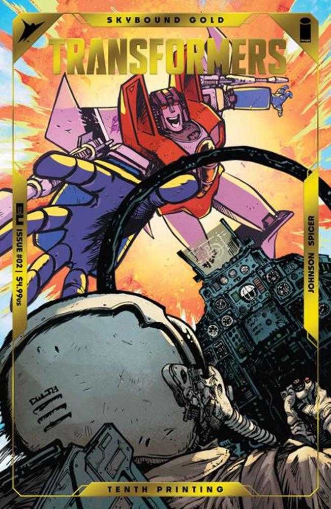 Transformers #2 10 Th Printing Cover A Daniel Warren Johnson & Mike Spicer Emboss & Gold Foil | Game Master's Emporium (The New GME)