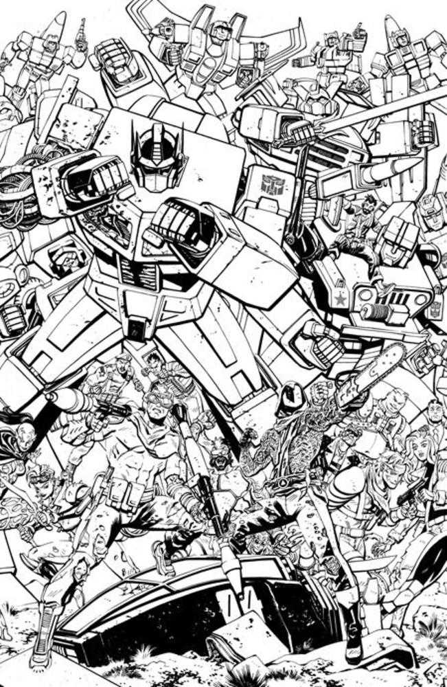 G.I. Joe #23 Cover G Tom Reilly Transformers Black & White Energon Universe 3rd Anniversary Connecting Variant | Game Master's Emporium (The New GME)