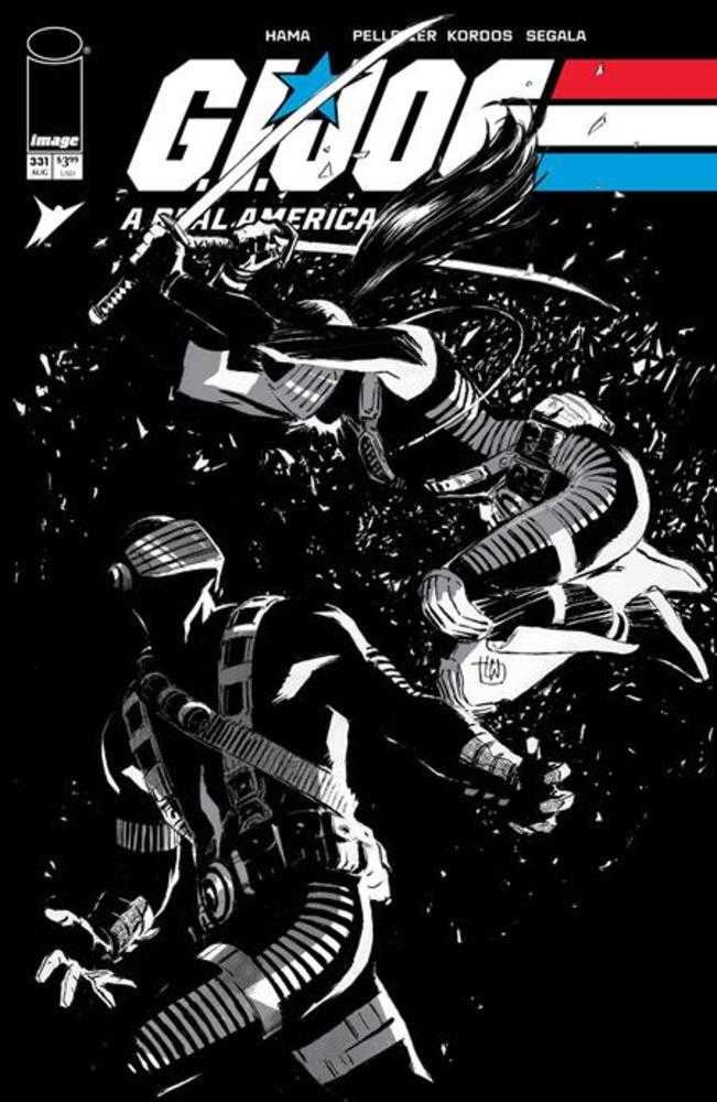 G.I. Joe A Real American Hero #331 Cover B Lee Weeks Black & White Variant | Game Master's Emporium (The New GME)