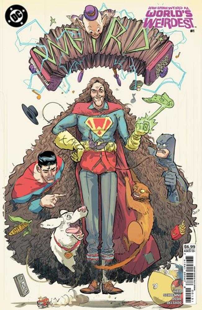 Batman Superman Weird Al Worlds Weirdest #1 (One Shot) Cover C Riley Rossmo Card Stock Variant | Game Master's Emporium (The New GME)