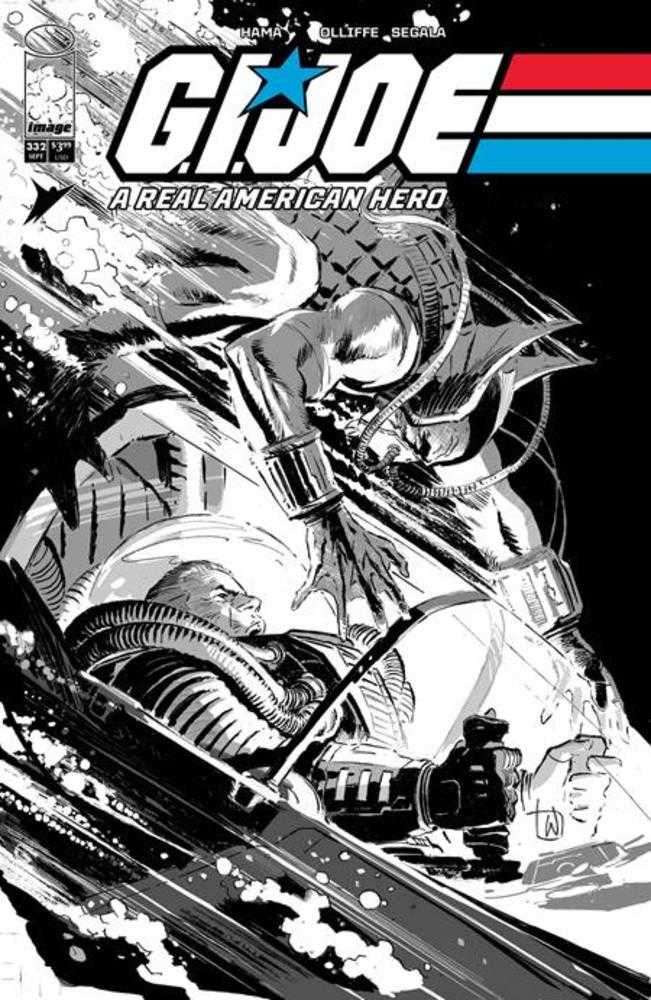 G.I. Joe A Real American Hero #332 Cover B Lee Weeks Black & White Variant | Game Master's Emporium (The New GME)