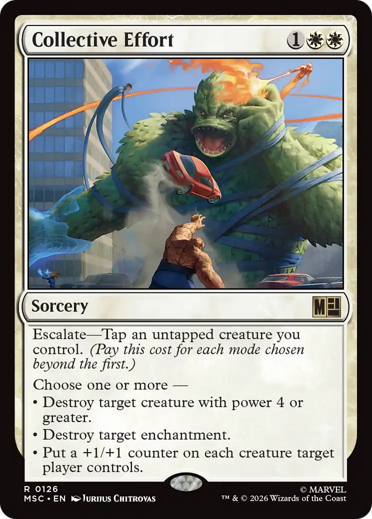 Collective Effort (Surge Foil) [Marvel Super Heroes Commander] | Game Master's Emporium (The New GME)