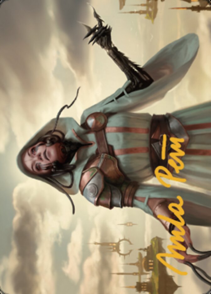 Phyrexian Missionary Art Card (Gold-Stamped Signature) [Dominaria United Art Series] | Game Master's Emporium (The New GME)