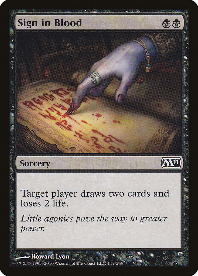 Sign in Blood [Magic 2011] | Game Master's Emporium (The New GME)