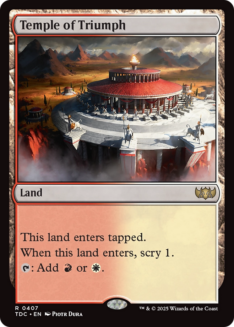 Temple of Triumph [Tarkir: Dragonstorm Commander] | Game Master's Emporium (The New GME)