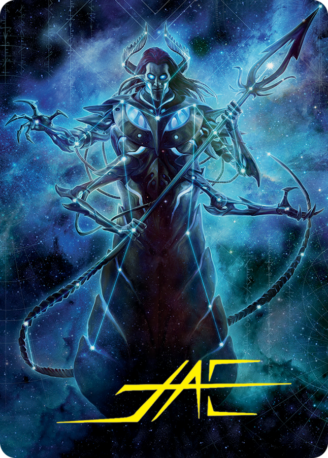 Heliod, the Warped Eclipse Art Card (Gold-Stamped Signature) [March of the Machine Art Series] | Game Master's Emporium (The New GME)