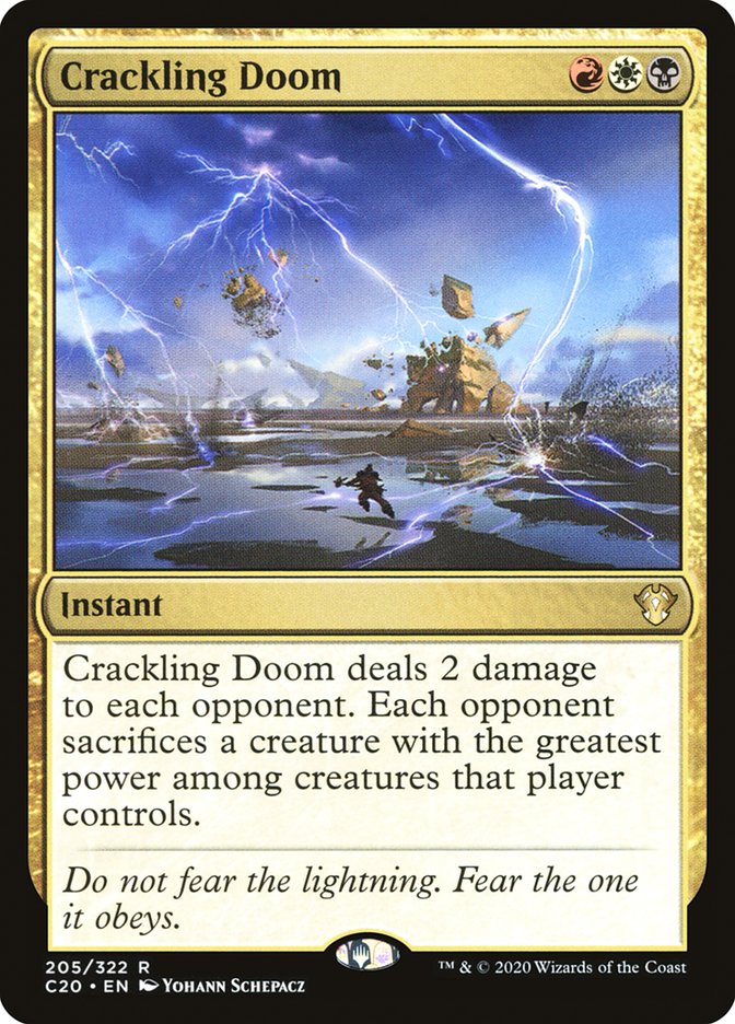 Crackling Doom [Commander 2020] | Game Master's Emporium (The New GME)