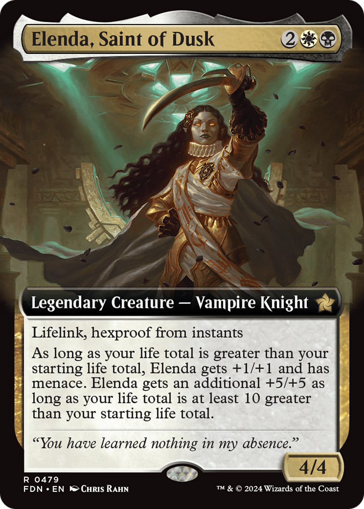 Elenda, Saint of Dusk (Extended Art) [Foundations] | Game Master's Emporium (The New GME)