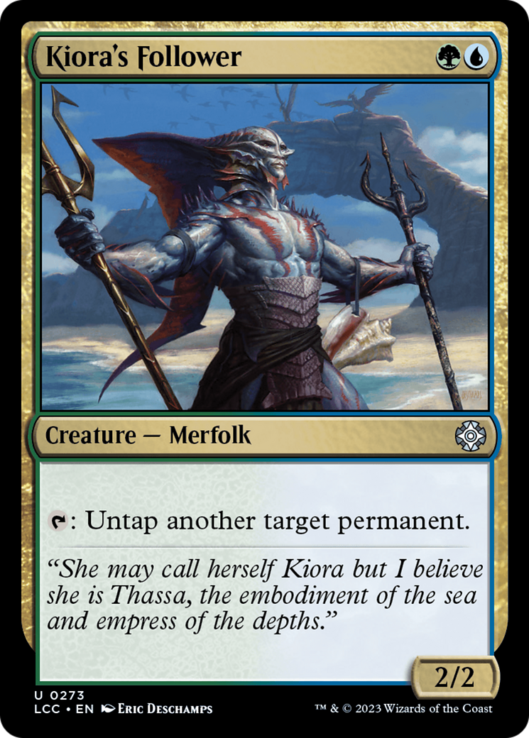 Kiora's Follower [The Lost Caverns of Ixalan Commander] | Game Master's Emporium (The New GME)