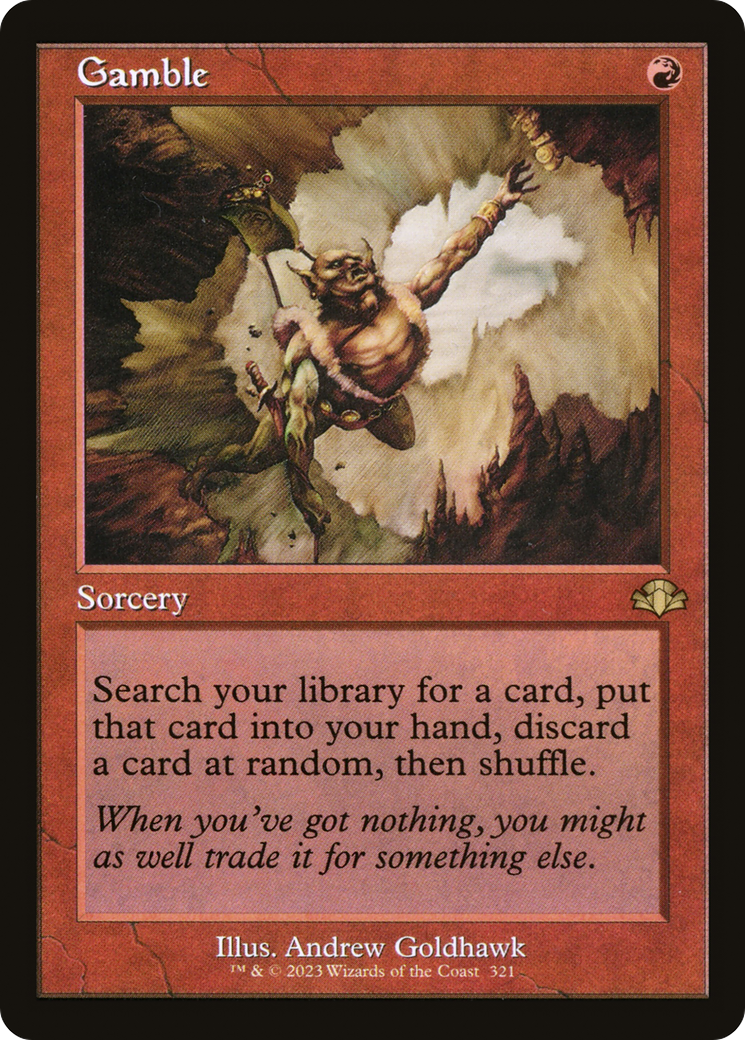 Gamble (Retro) [Dominaria Remastered] | Game Master's Emporium (The New GME)