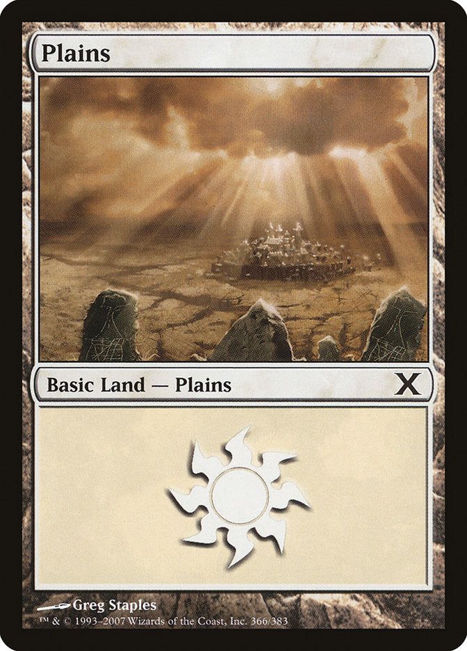 Plains (366) [Tenth Edition] | Game Master's Emporium (The New GME)