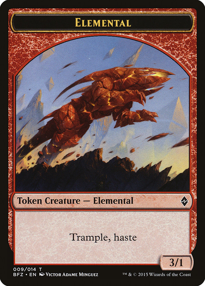 Elemental Token (009/014) [Battle for Zendikar Tokens] | Game Master's Emporium (The New GME)