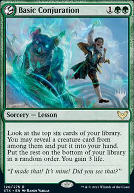 Basic Conjuration (Promo Pack) [Strixhaven: School of Mages Promos] | Game Master's Emporium (The New GME)