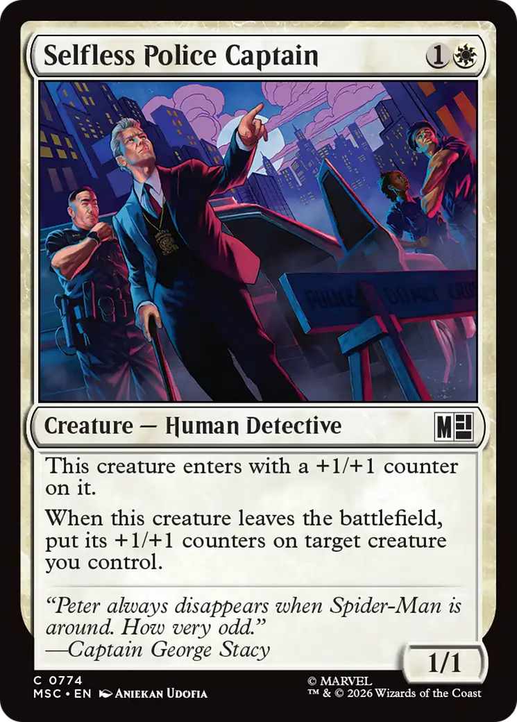 Selfless Police Captain [Marvel Super Heroes Commander] | Game Master's Emporium (The New GME)