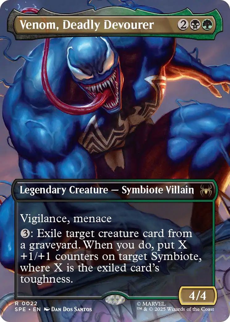 Venom, Deadly Devourer (Borderless) [Marvel's Spider-Man: Eternal-Legal] | Game Master's Emporium (The New GME)