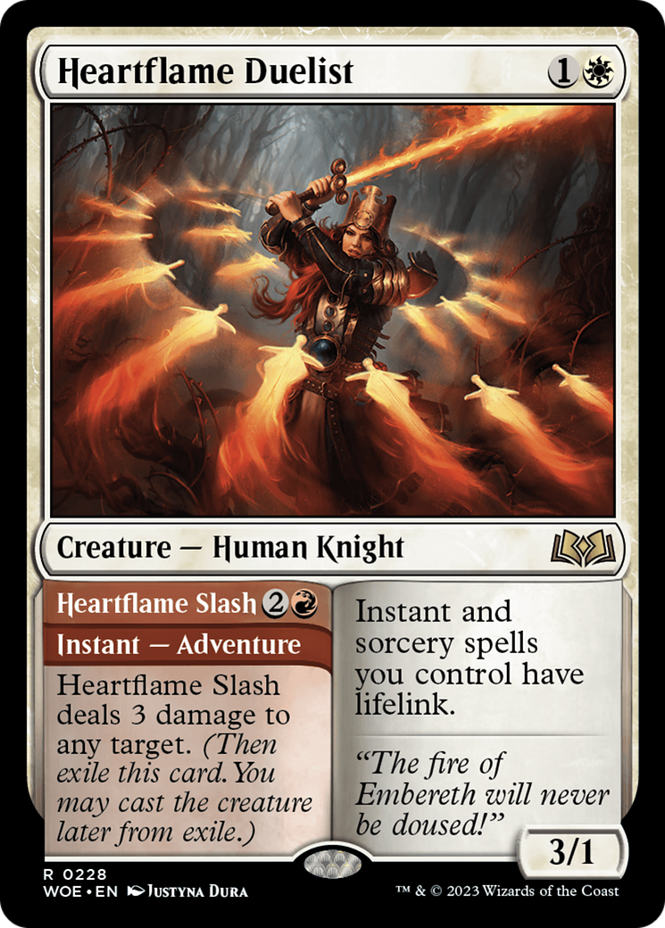 Heartflame Duelist // Heartflame Slash [Wilds of Eldraine] | Game Master's Emporium (The New GME)