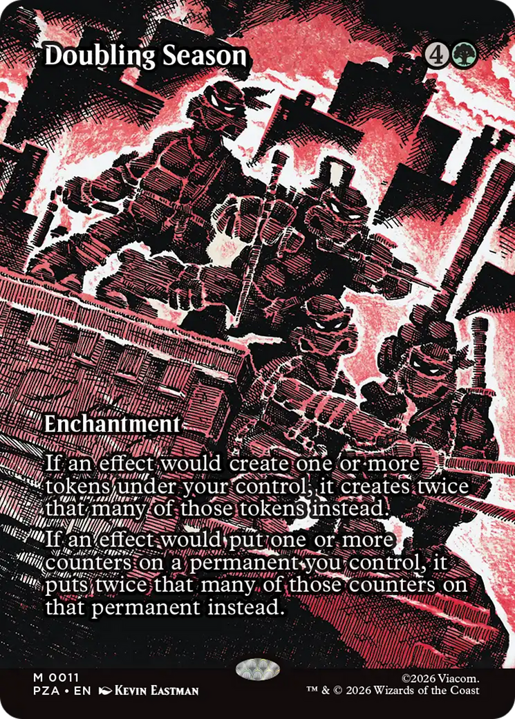 Doubling Season (Borderless) [Teenage Mutant Ninja Turtles Eternal-Legal] | Game Master's Emporium (The New GME)