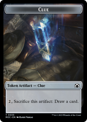 Golem // Clue Double-Sided Token [March of the Machine Commander Tokens] | Game Master's Emporium (The New GME)