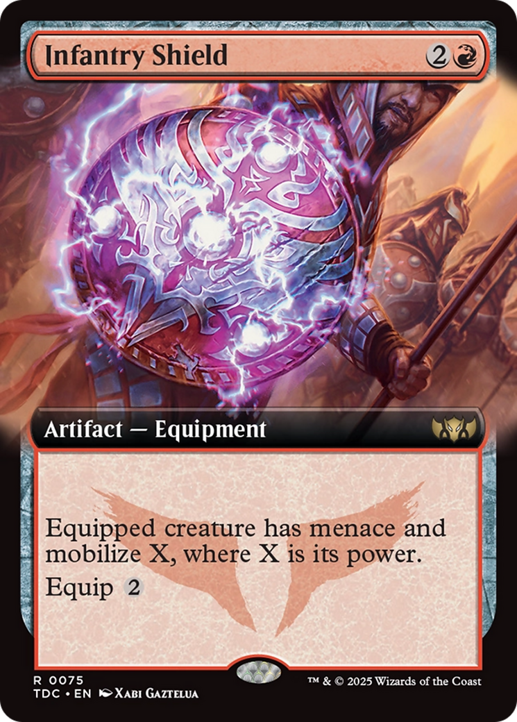 Infantry Shield (Extended Art) [Tarkir: Dragonstorm Commander] | Game Master's Emporium (The New GME)