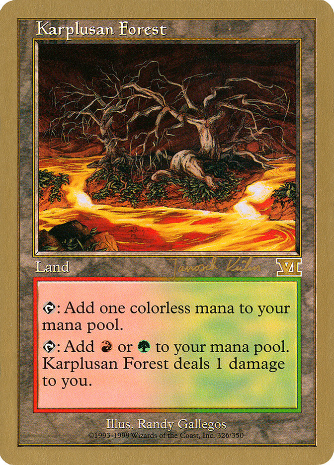 Karplusan Forest (Janosch Kuhn) [World Championship Decks 2000] | Game Master's Emporium (The New GME)