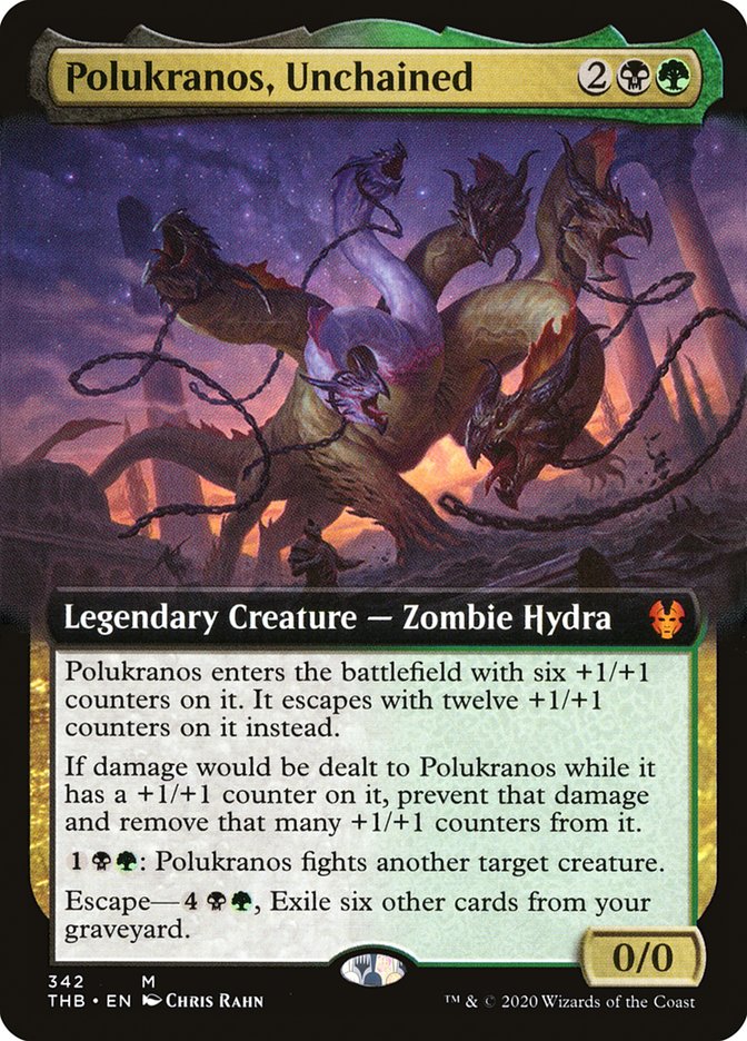 Polukranos, Unchained (Extended Art) [Theros Beyond Death] | Game Master's Emporium (The New GME)