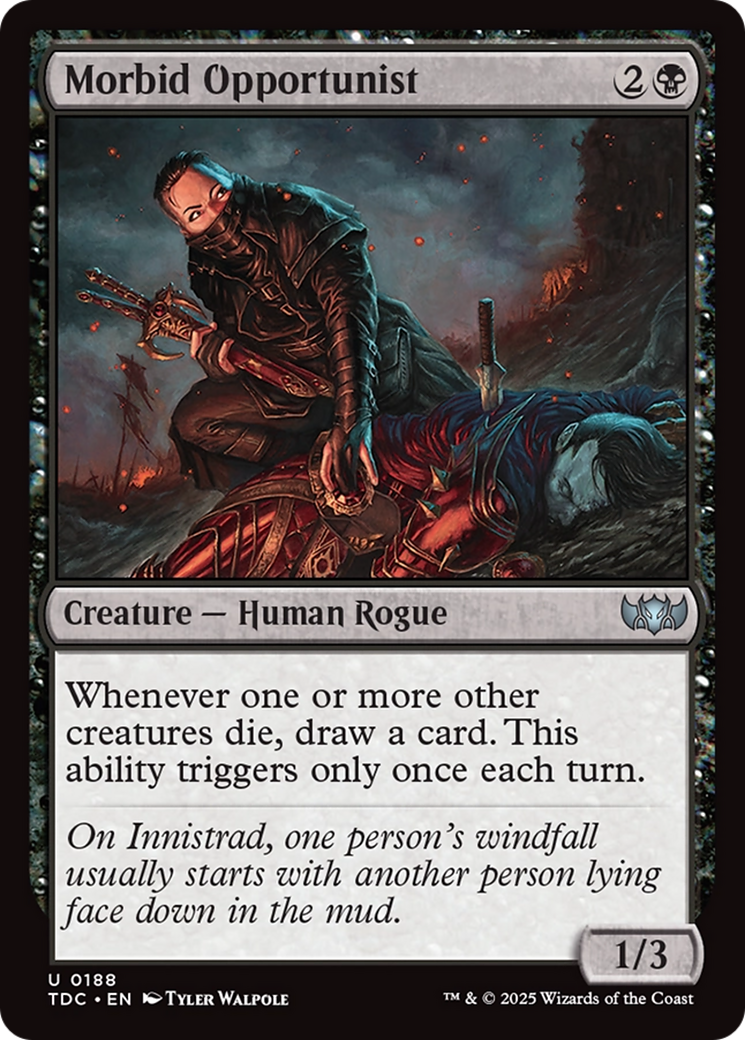 Morbid Opportunist [Tarkir: Dragonstorm Commander] | Game Master's Emporium (The New GME)