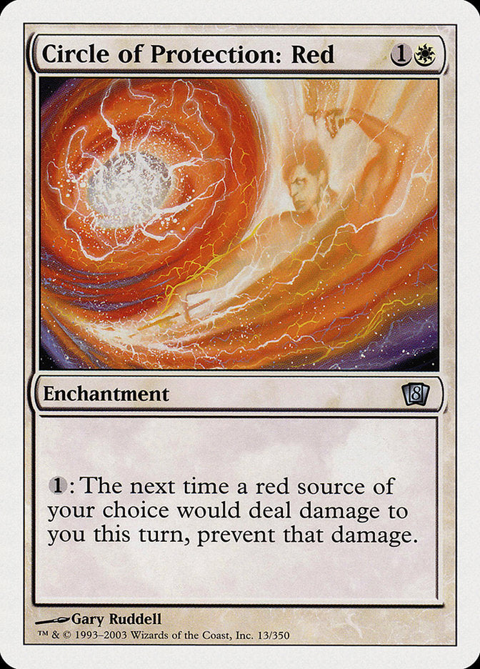 Circle of Protection: Red [Eighth Edition] | Game Master's Emporium (The New GME)