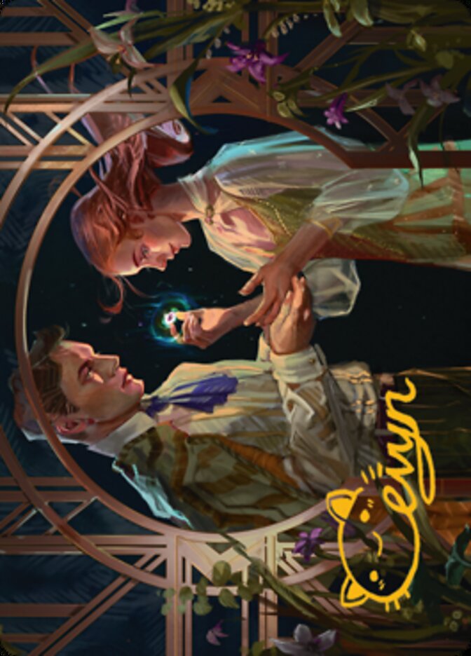 Prosperous Partnership Art Card (Gold-Stamped Signature) [Streets of New Capenna Art Series] | Game Master's Emporium (The New GME)