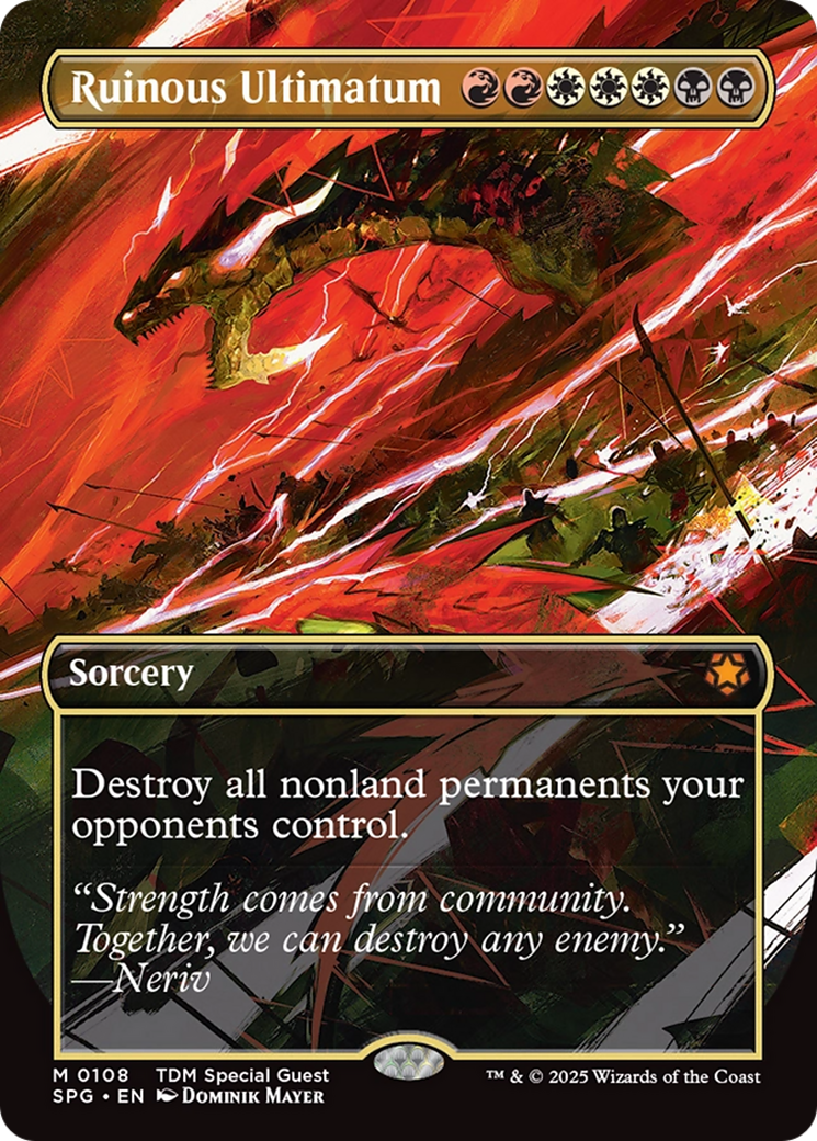 Ruinous Ultimatum (Borderless) [Tarkir: Dragonstorm Special Guests] | Game Master's Emporium (The New GME)