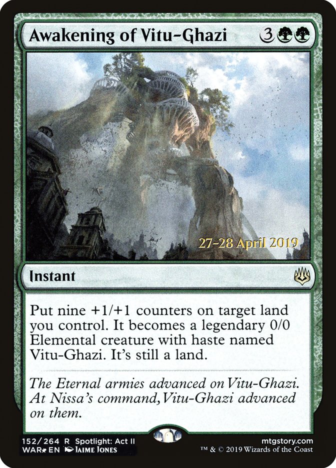 Awakening of Vitu-Ghazi [War of the Spark Prerelease Promos] | Game Master's Emporium (The New GME)