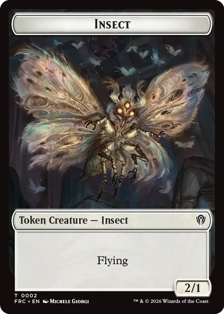 Warrior // Insect Double-Sided Token [Reality Fracture Commander Tokens] | Game Master's Emporium (The New GME)