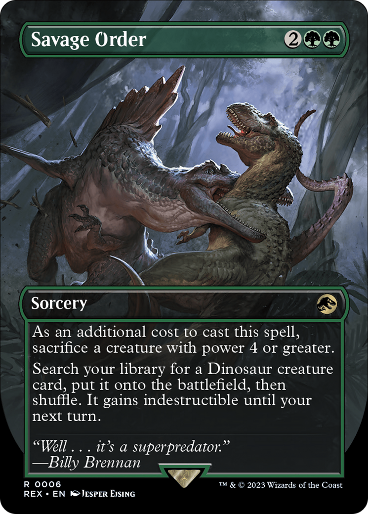 Savage Order (Borderless) [Jurassic World Collection] | Game Master's Emporium (The New GME)