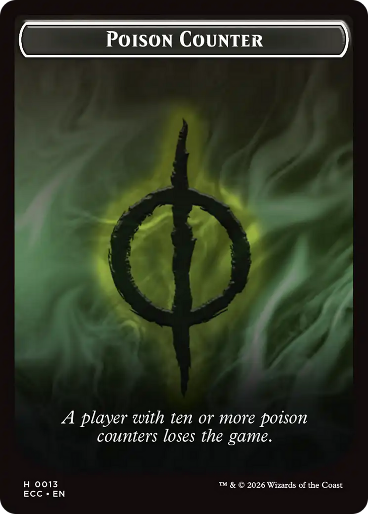 Saproling // Poison Counter Double-Sided Token [Lorwyn Eclipsed Tokens] | Game Master's Emporium (The New GME)