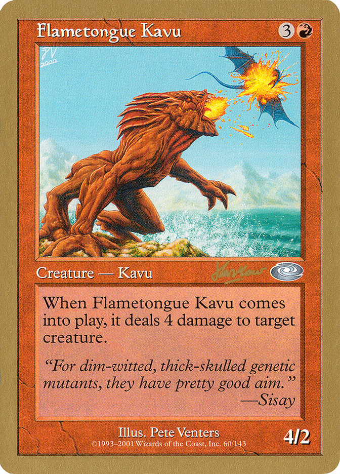 Flametongue Kavu (Sim Han How) [World Championship Decks 2002] | Game Master's Emporium (The New GME)