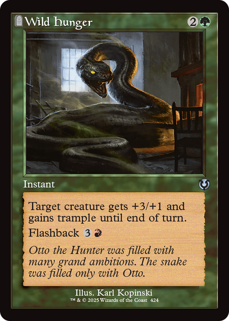 Wild Hunger (Retro Frame) [Innistrad Remastered] | Game Master's Emporium (The New GME)