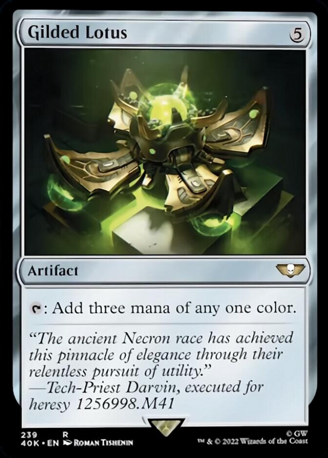Gilded Lotus (Surge Foil) [Warhammer 40,000] | Game Master's Emporium (The New GME)