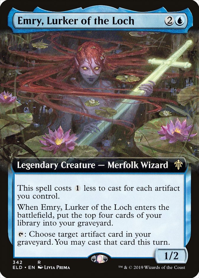 Emry, Lurker of the Loch (Extended Art) [Throne of Eldraine] | Game Master's Emporium (The New GME)