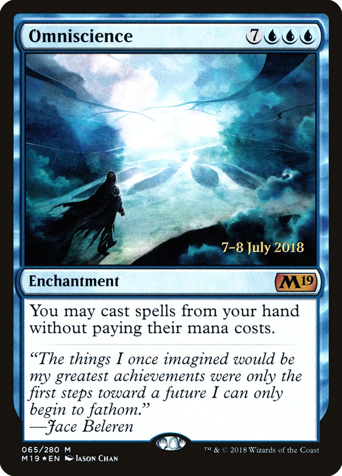 Omniscience [Core Set 2019 Prerelease Promos] | Game Master's Emporium (The New GME)