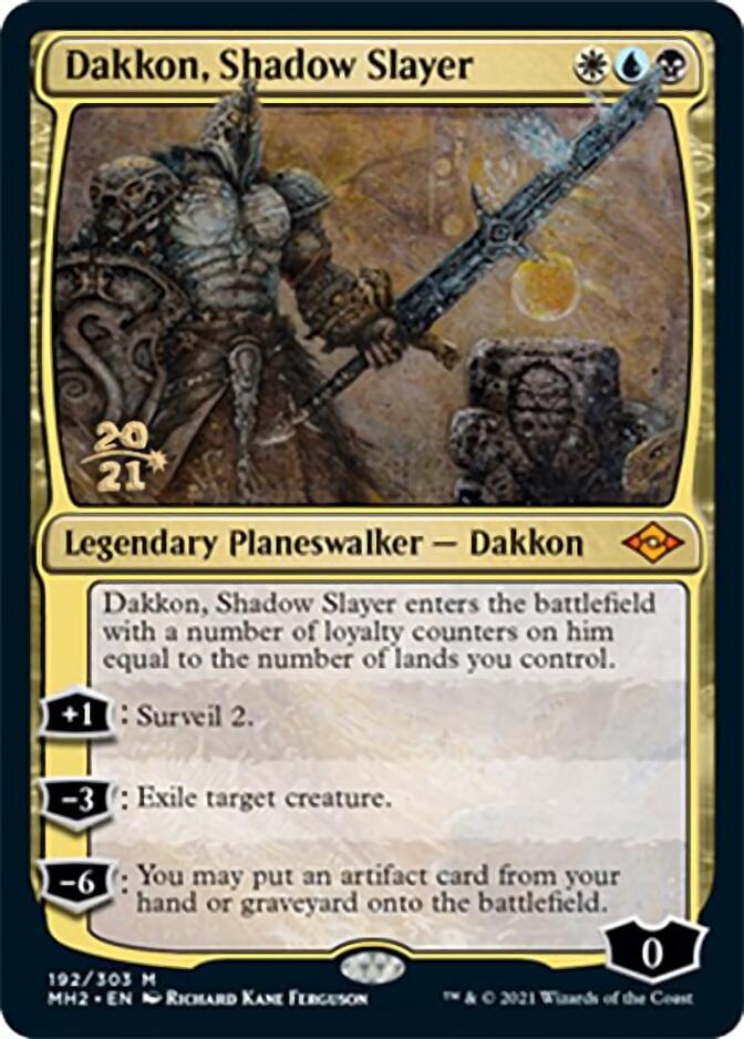 Dakkon, Shadow Slayer [Modern Horizons 2 Prerelease Promos] | Game Master's Emporium (The New GME)