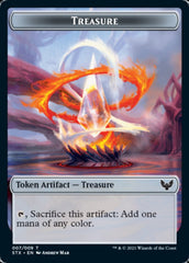 Fractal // Treasure Double-Sided Token [Strixhaven: School of Mages Tokens] | Game Master's Emporium (The New GME)