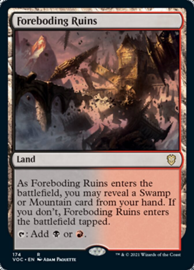 Foreboding Ruins [Innistrad: Crimson Vow Commander] | Game Master's Emporium (The New GME)
