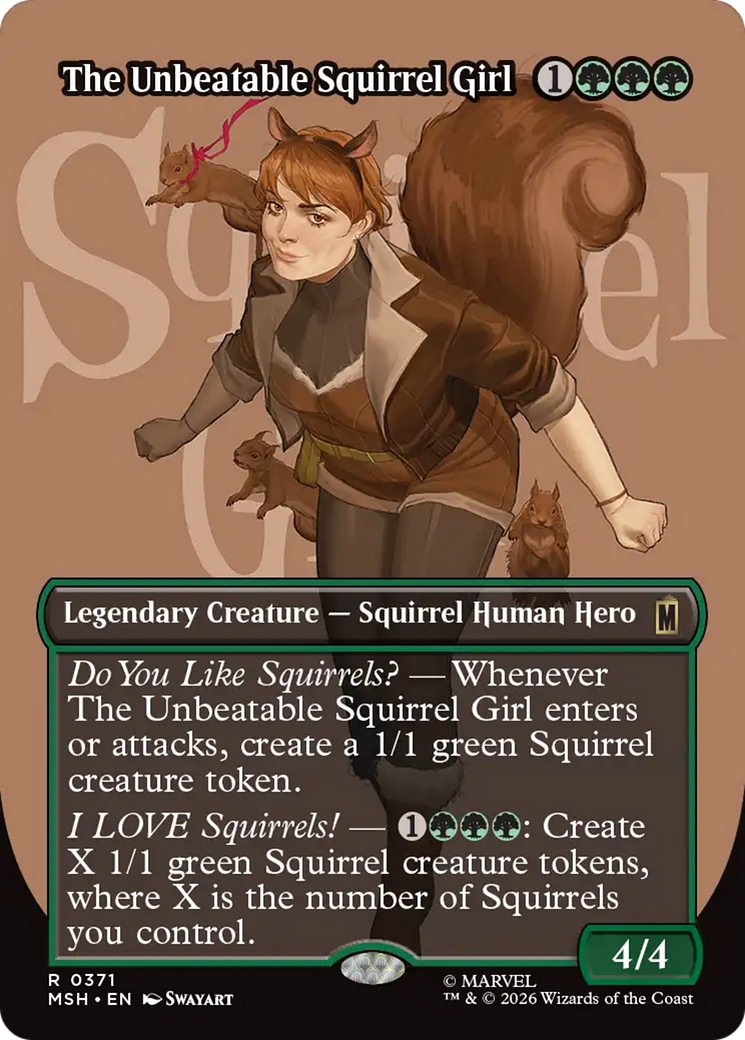 The Unbeatable Squirrel Girl (Borderless) [Marvel Super Heroes] | Game Master's Emporium (The New GME)