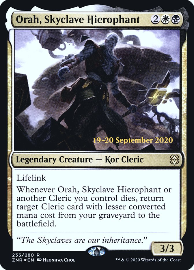 Orah, Skyclave Hierophant [Zendikar Rising Prerelease Promos] | Game Master's Emporium (The New GME)
