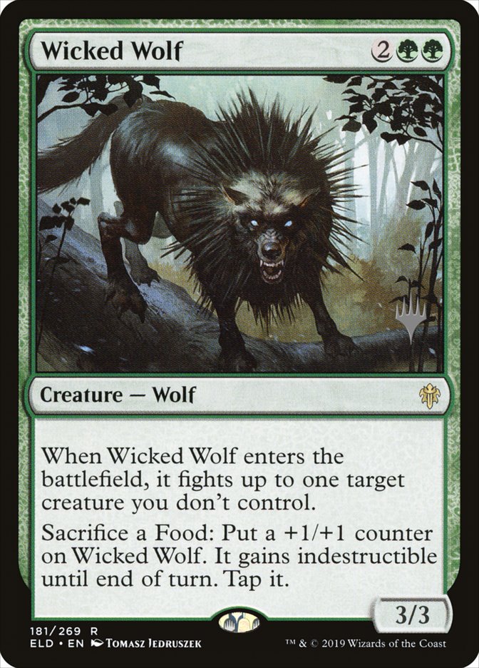 Wicked Wolf (Promo Pack) [Throne of Eldraine Promos] | Game Master's Emporium (The New GME)